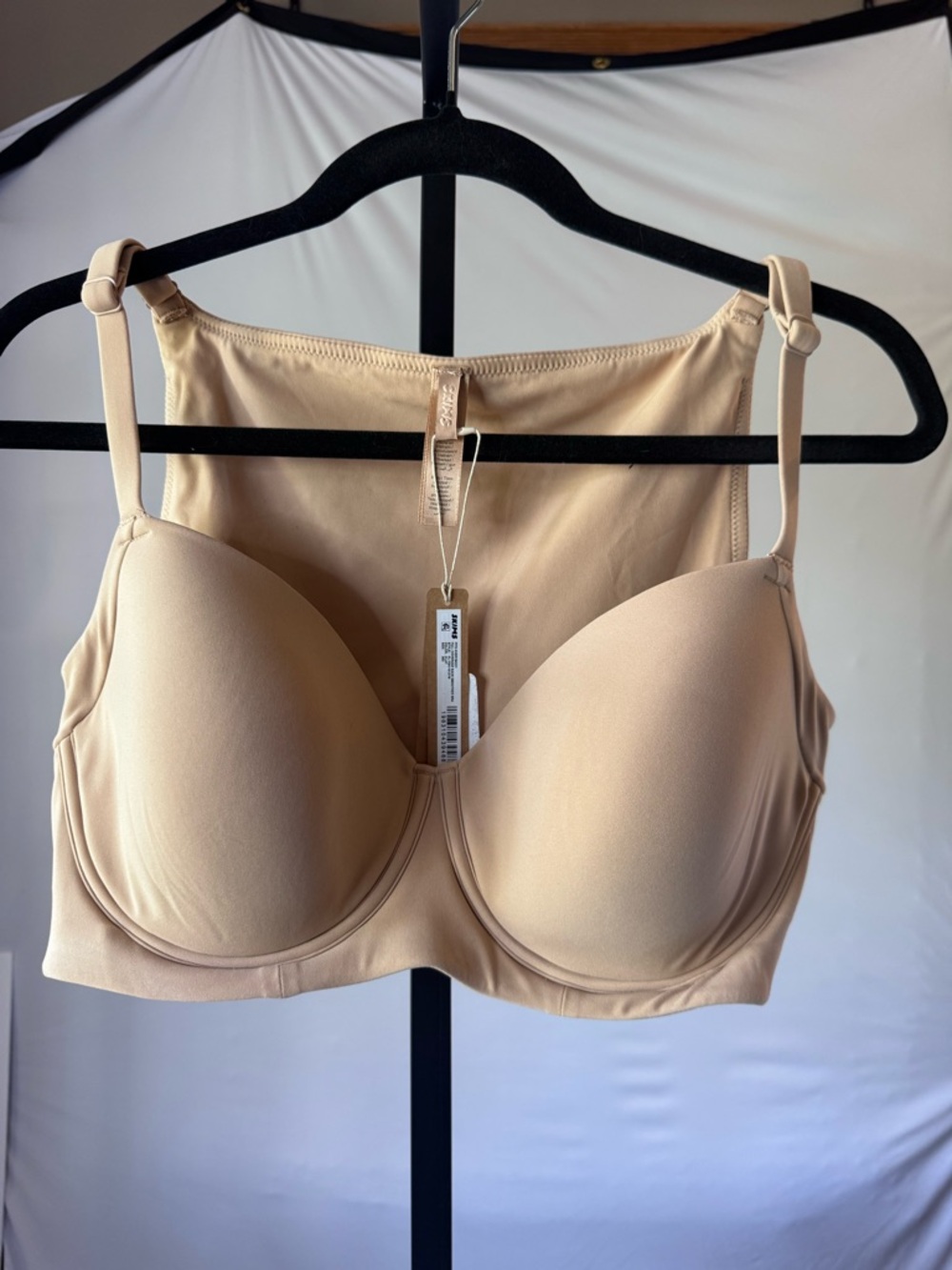 SKIMS Fits Everybody Back Smoothing Full Coverage Bra 36D Tan/Clay